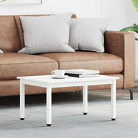 Tavolino da salotto Bianco 60 x 50 x 36 cm Pino massello 892764