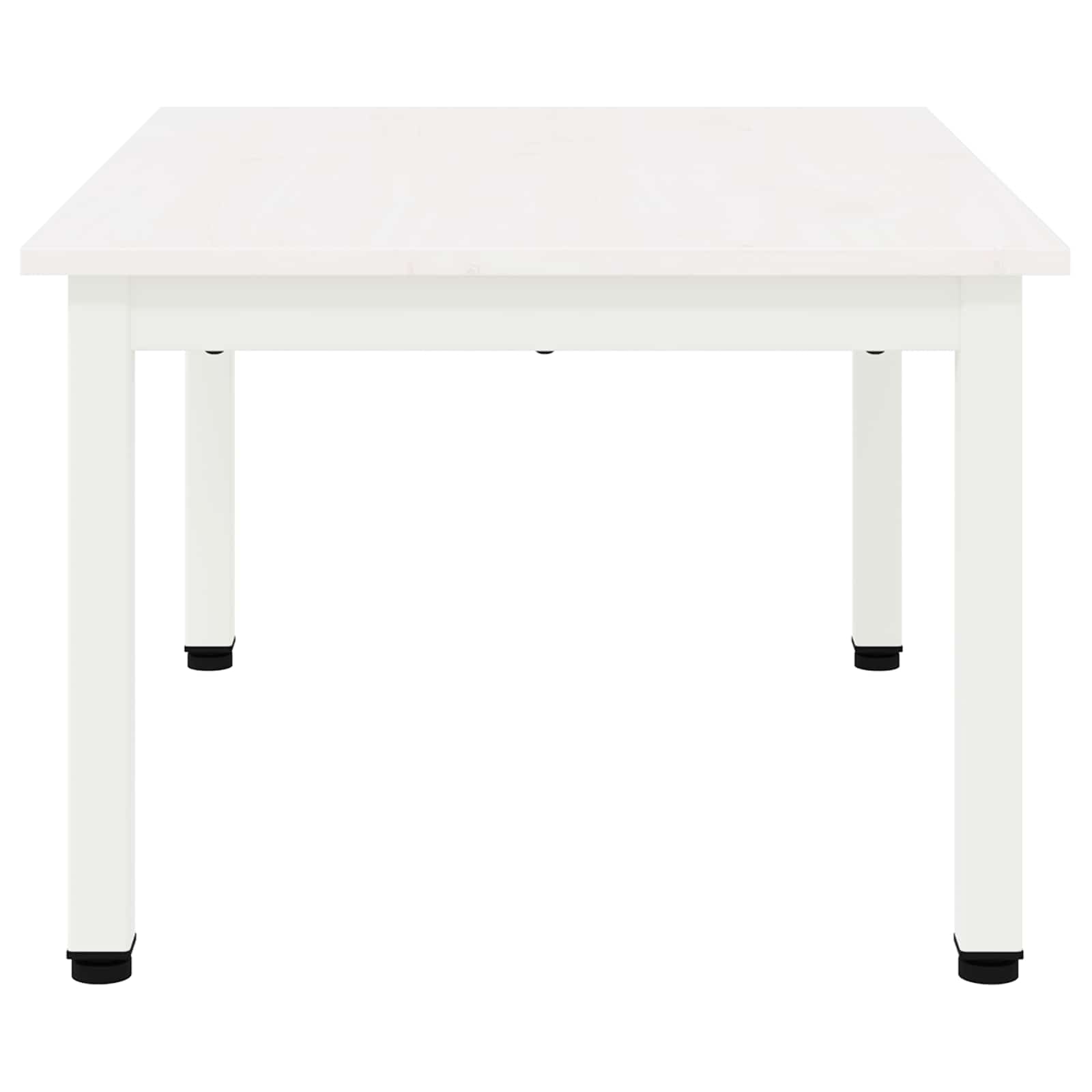 Tavolino da salotto Bianco 60 x 50 x 36 cm Pino massello 892764