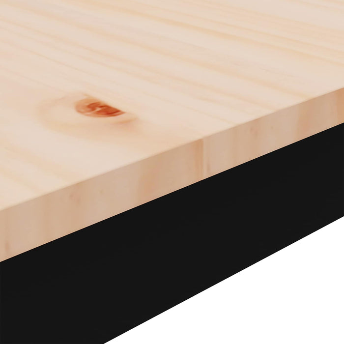 Tavolino da salotto Naturale 100 x 50 x 45 cm Pino massello 892765