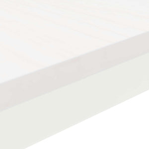 Tavolino da salotto Bianco 100 x 50 x 45 cm Pino massello 892766