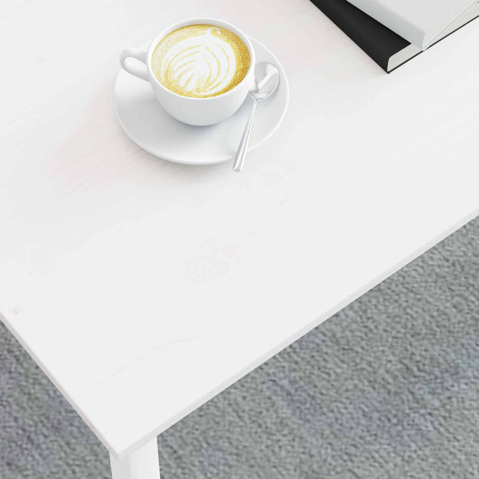 Tavolino da salotto Bianco 100 x 50 x 45 cm Pino massello 892766