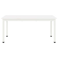 Tavolino da salotto Bianco 100 x 50 x 45 cm Pino massello 892766