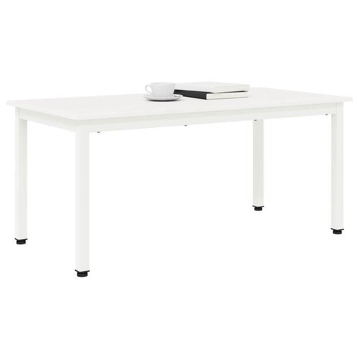 Tavolino da salotto Bianco 100 x 50 x 45 cm Pino massello 892766