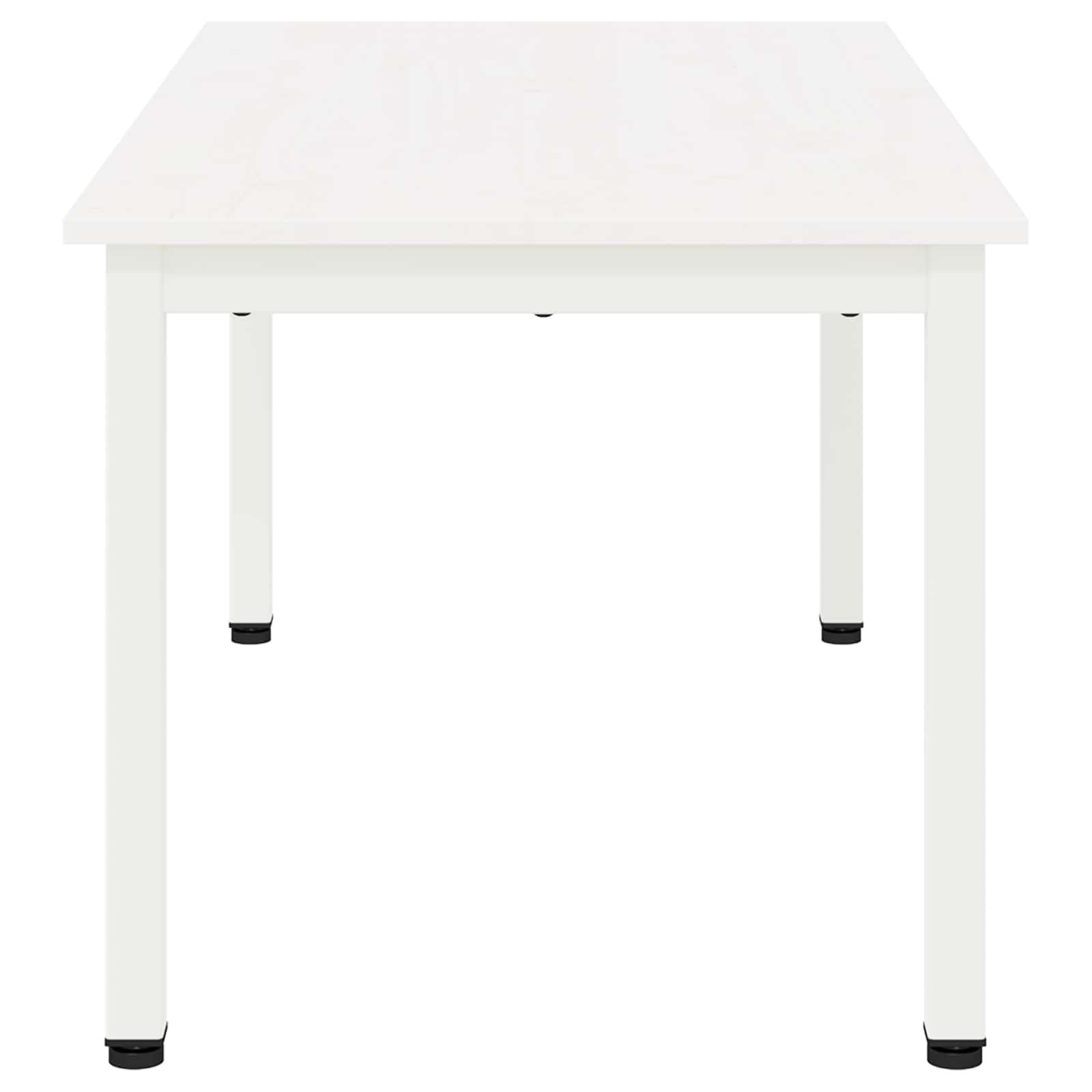 Tavolino da salotto Bianco 100 x 50 x 45 cm Pino massello 892766