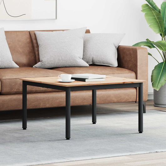 Tavolino da salotto Naturale 80 x 80 x 45 cm Pino massello 892767