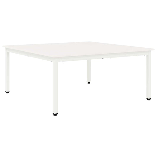 Tavolino da salotto Bianco 100 x 100 x 45 cm Pino massello 892770