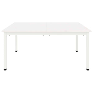 Tavolino da salotto Bianco 100 x 100 x 45 cm Pino massello 892770