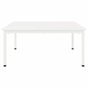 Tavolino da salotto Bianco 100 x 100 x 45 cm Pino massello 892770