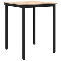 Tavolo da pranzo Naturale 60 x 60 x 75 cm Pino massello 892779