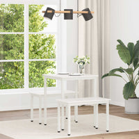 Tavolo da pranzo Bianco 60 x 60 x 75 cm Pino massello 892780