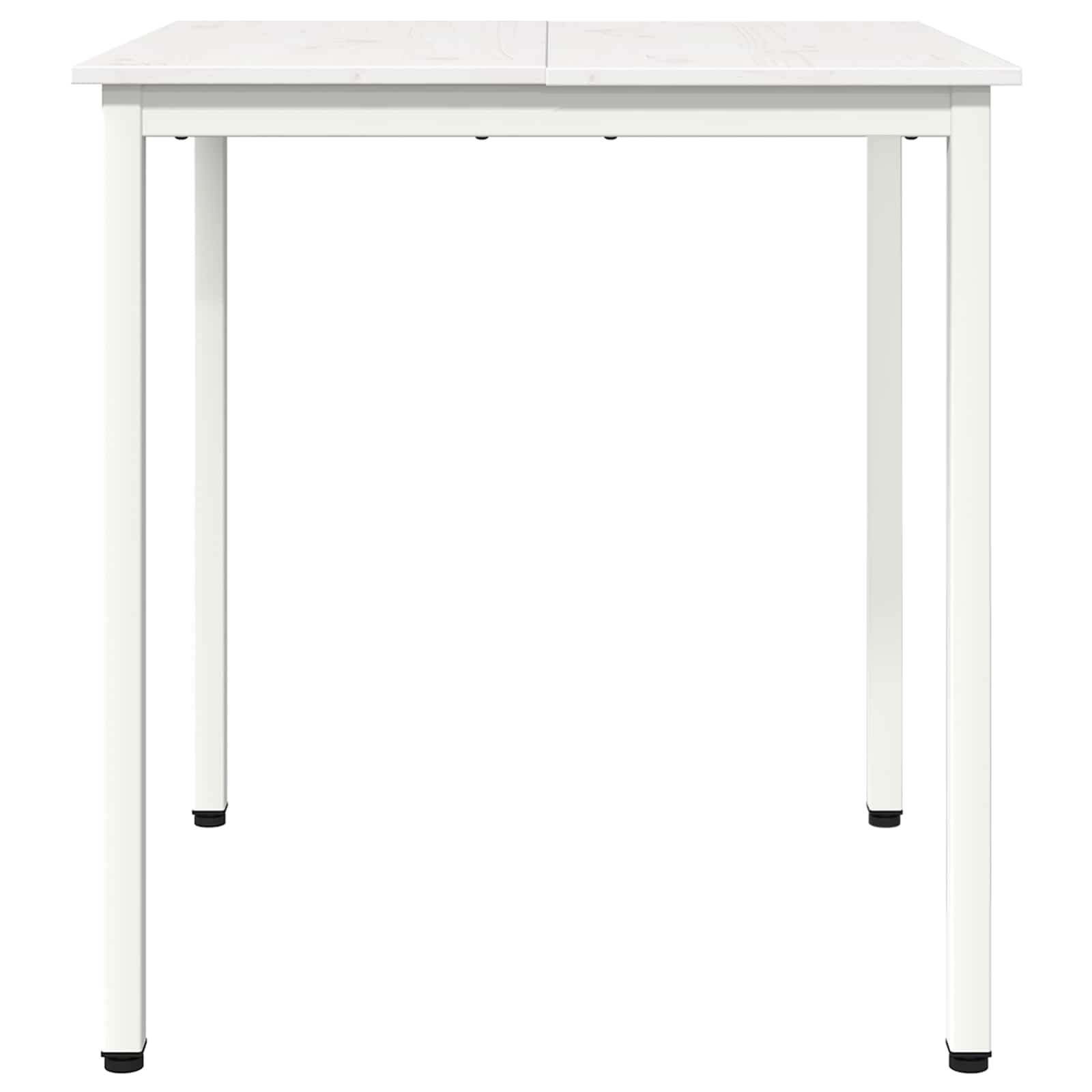 Tavolo da pranzo Bianco 60 x 60 x 75 cm Pino massello 892780