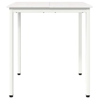 Tavolo da pranzo Bianco 60 x 60 x 75 cm Pino massello 892780