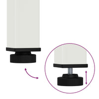 Tavolo da pranzo Bianco 60 x 60 x 75 cm Pino massello 892780