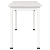 Tavolo da pranzo Bianco 60 x 60 x 75 cm Pino massello 892780