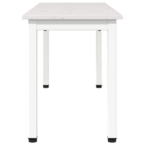 Tavolo da pranzo Bianco 60 x 60 x 75 cm Pino massello 892780