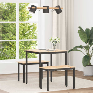 Tavolo da pranzo Naturale 70 x 70 x 75 cm Pino massello 892781