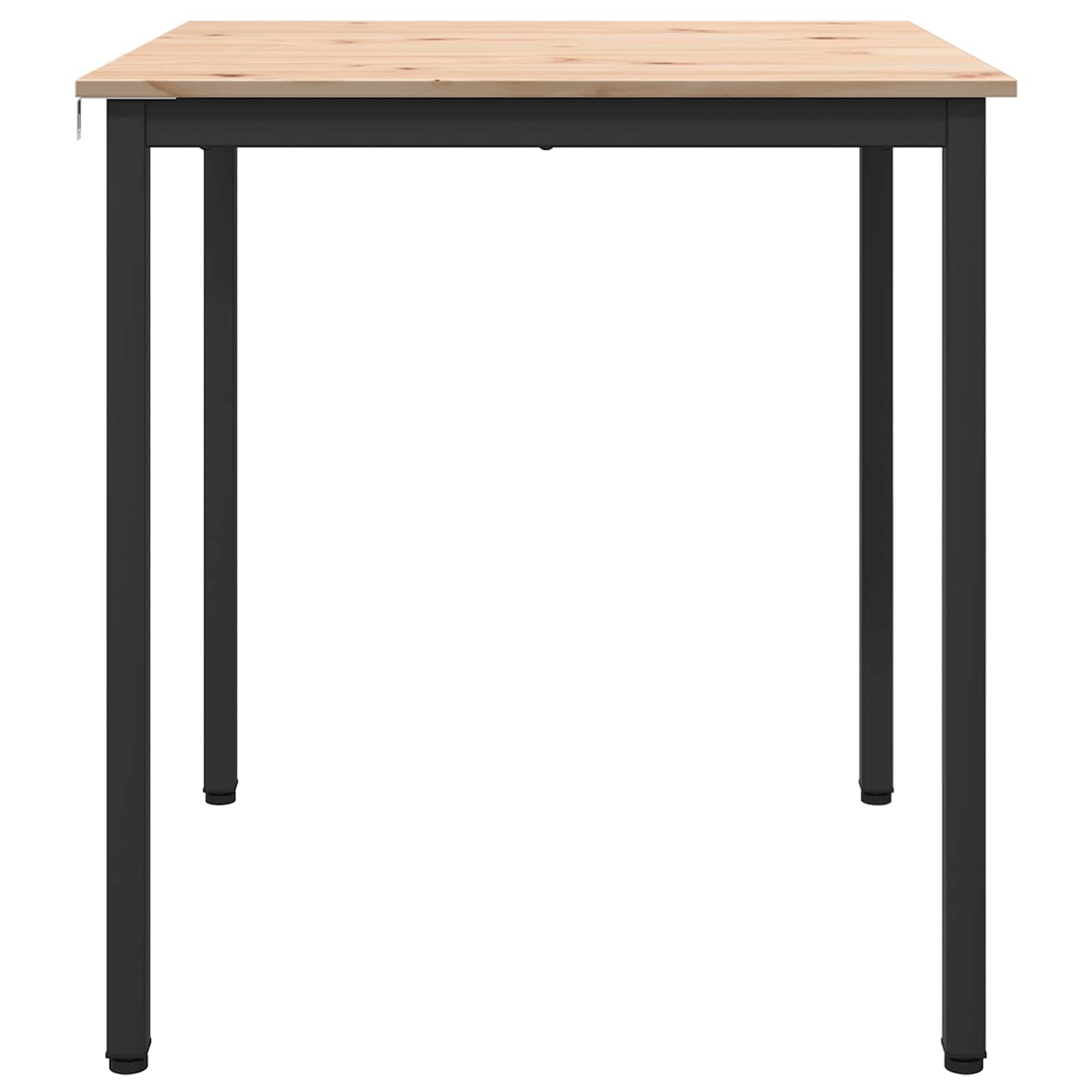 Tavolo da pranzo Naturale 70 x 70 x 75 cm Pino massello 892781