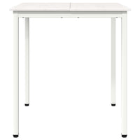 Tavolo da pranzo Bianco 70 x 70 x 75 cm Pino massello 892782