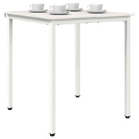 Tavolo da pranzo Bianco 70 x 70 x 75 cm Pino massello 892782