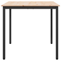 Tavolo da pranzo Naturale 80 x 80 x 75 cm Pino massello 892783