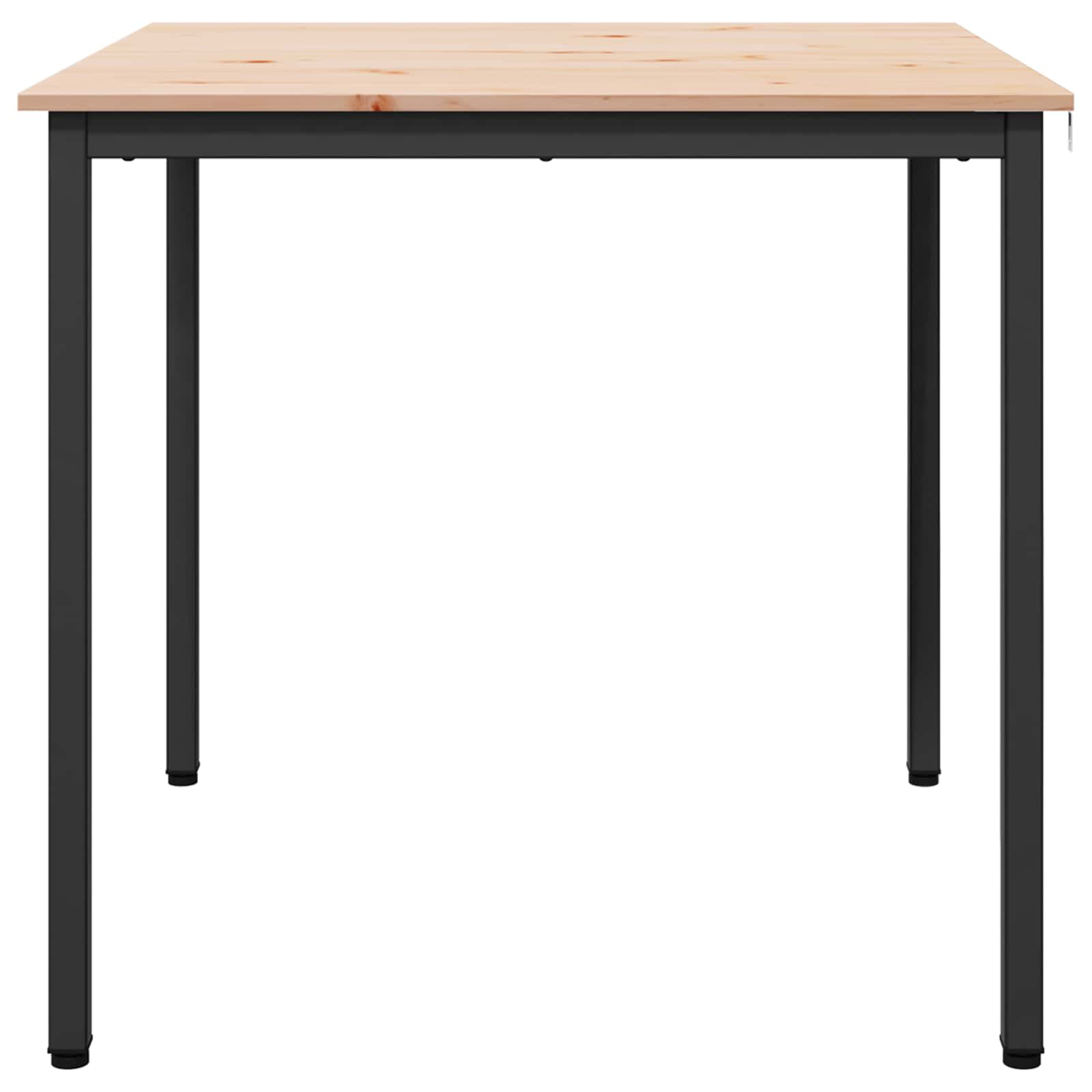 Tavolo da pranzo Naturale 80 x 80 x 75 cm Pino massello 892783