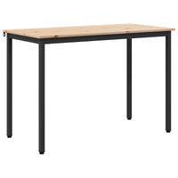 Tavolo da pranzo Naturale 110 x 55 x 75 cm Pino massello 892785