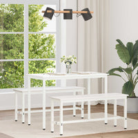 Tavolo da pranzo Bianco 110 x 55 x 75 cm Pino massello 892786