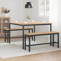 Tavolo da pranzo Naturale 110 x 110 x 75 cm Pino massello 892787