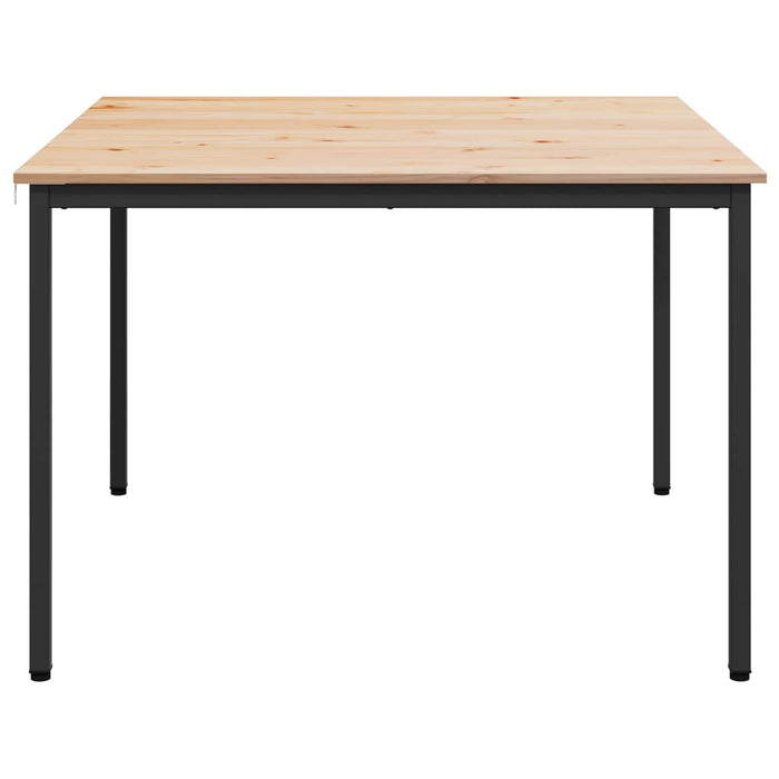 Tavolo da pranzo Naturale 110 x 110 x 75 cm Pino massello 892787