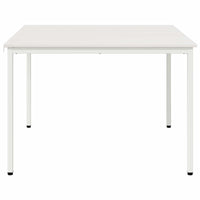 Tavolo da pranzo Bianco 110 x 110 x 75 cm Pino massello 892788