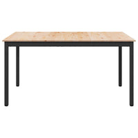 Tavolo da pranzo Naturale 140 x 80 x 75 cm Pino massello 892789