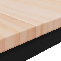 Tavolo da pranzo Naturale 150 x 90 x 75 cm Pino massello 892791