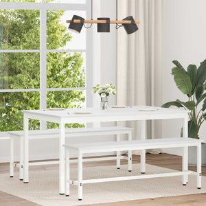 Tavolo da pranzo Bianco 150 x 90 x 75 cm Pino massello 892792