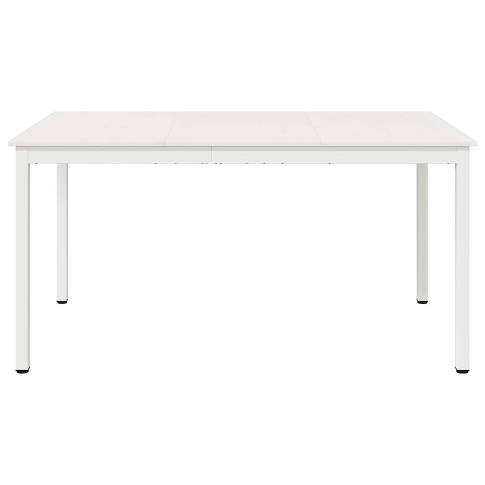 Tavolo da pranzo Bianco 150 x 90 x 75 cm Pino massello 892792