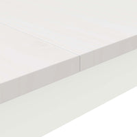 Tavolo da pranzo Bianco 180 x 90 x 75 cm Pino massello 892794