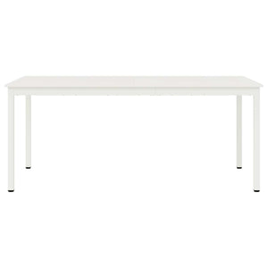 Tavolo da pranzo Bianco 180 x 90 x 75 cm Pino massello 892794