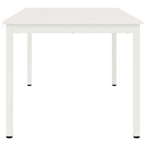 Tavolo da pranzo Bianco 180 x 90 x 75 cm Pino massello 892794