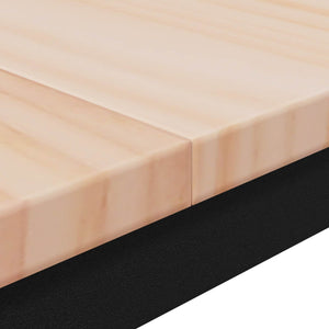 Tavolo da bar Naturale 60 x 60 x 105 cm Pino massello 892797