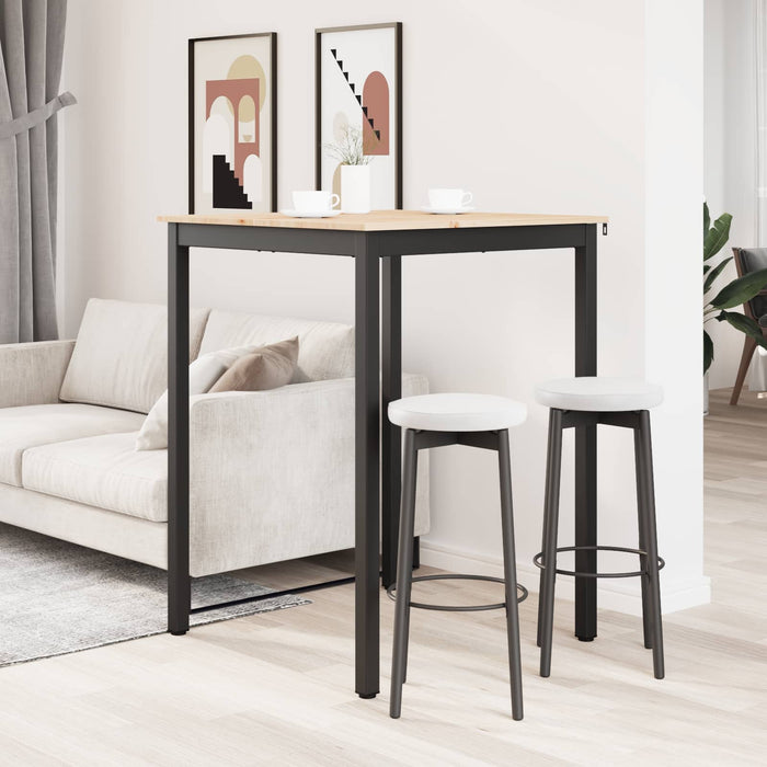 Tavolo da bar Naturale 110 x 55 x 105 cm Pino massello 892801