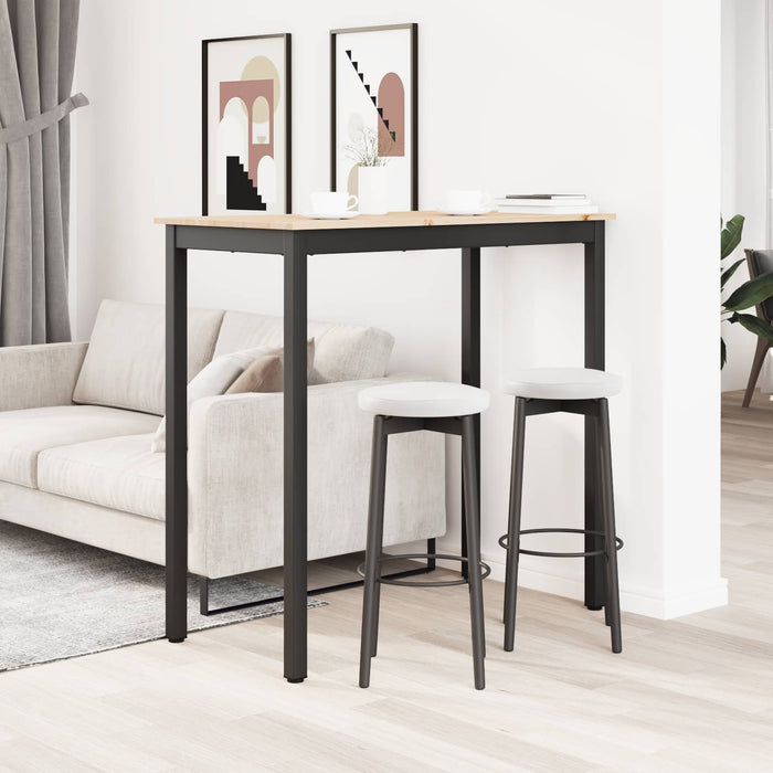 Tavolo da bar Naturale 110 x 55 x 105 cm Pino massello 892803