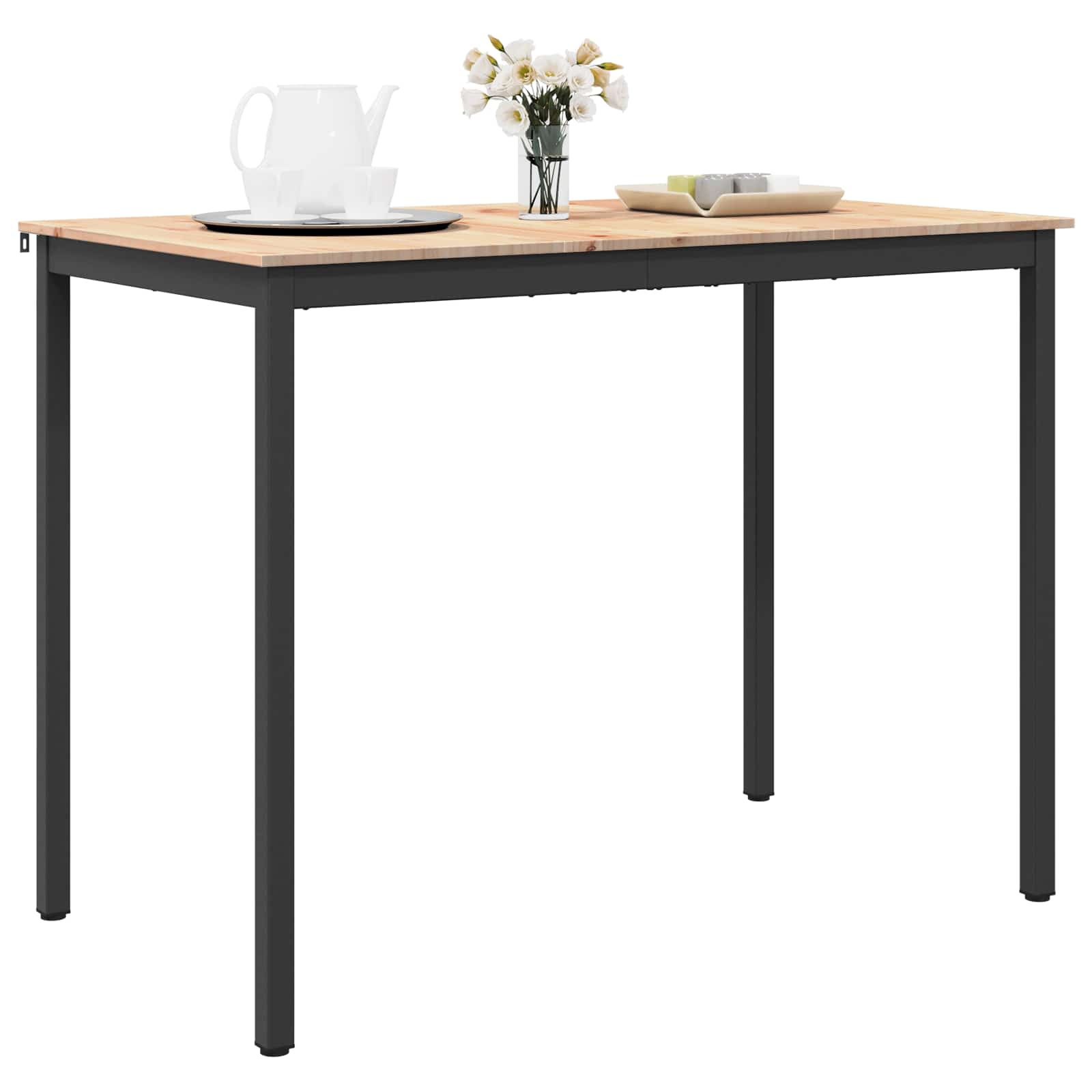 Tavolo da bar Naturale 110 x 55 x 105 cm Pino massello 892807