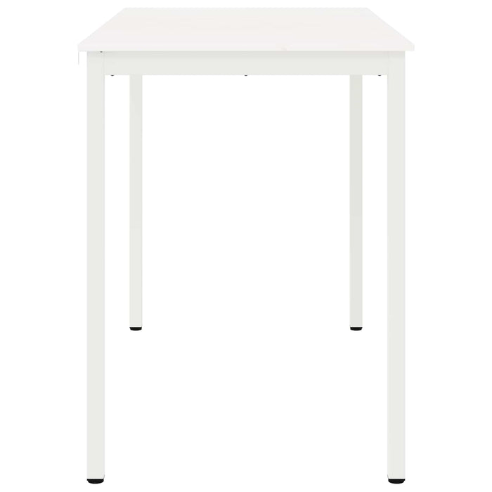 Tavolo da bar Bianco 110 x 55 x 105 cm Pino massello 892810