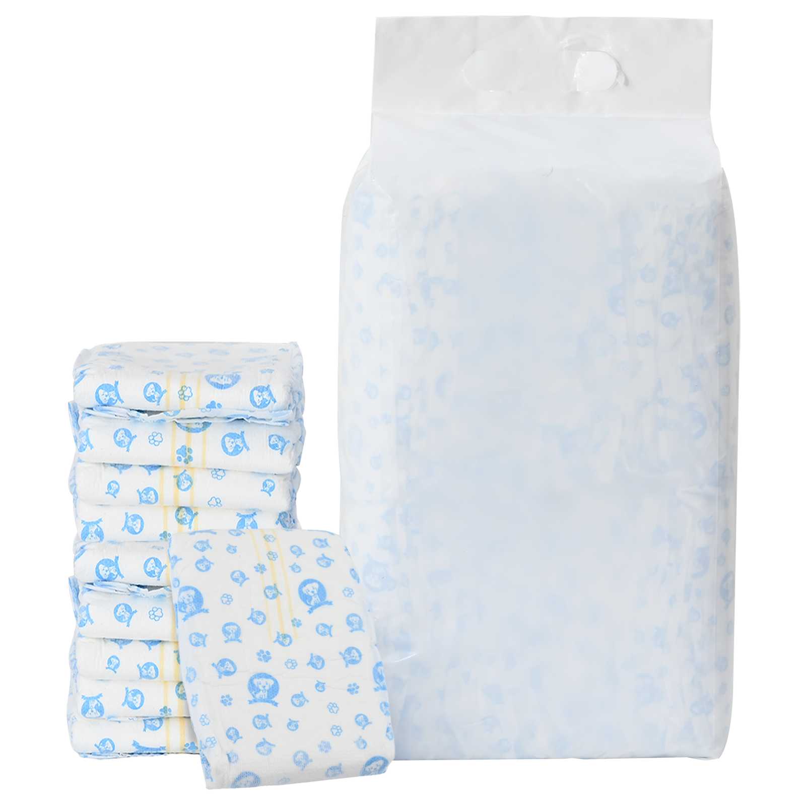 Pannolino usa e getta per cani maschi 30 pcs Bianco M 42025276