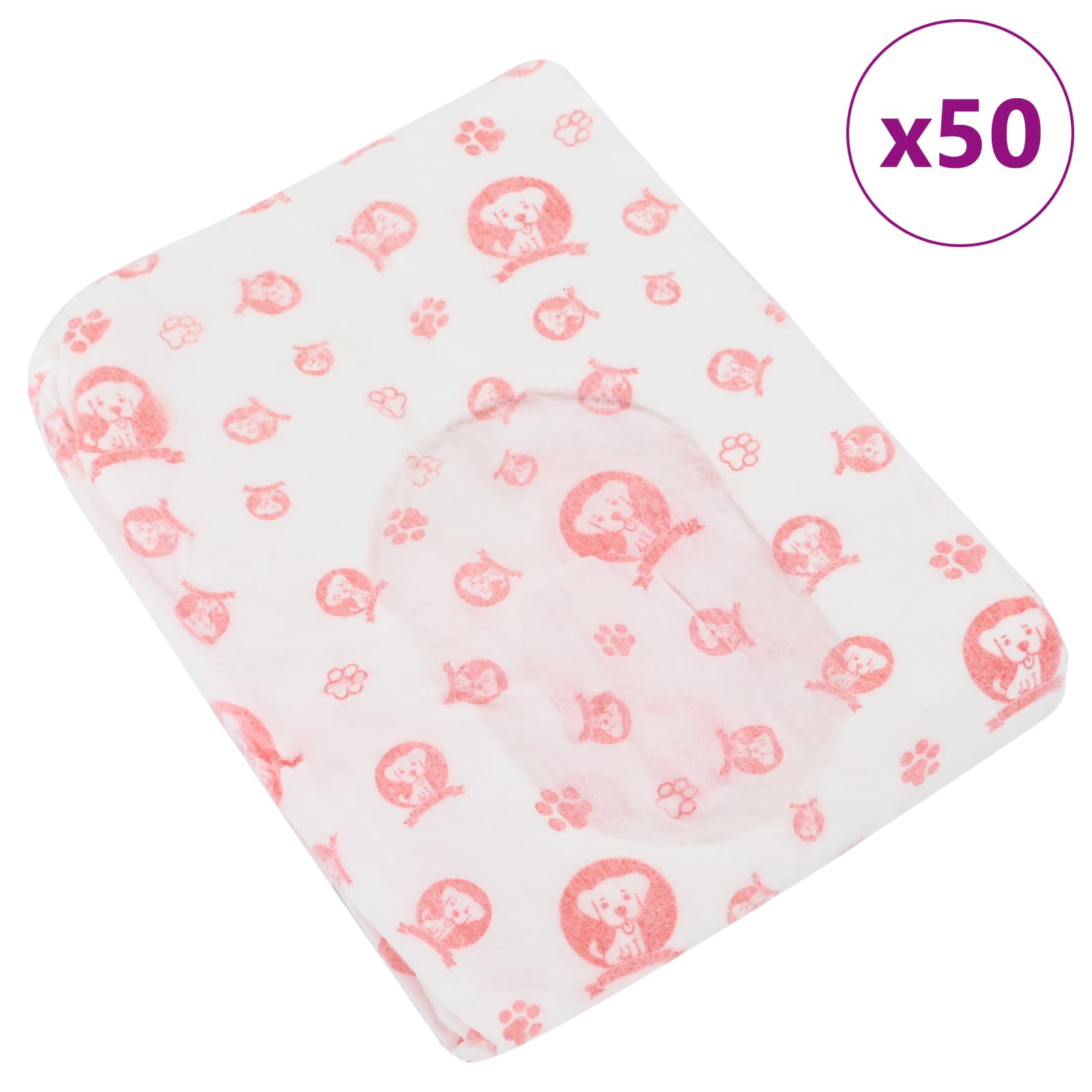 Pannolino usa e getta per cani femmina 50 pcs Bianco L 42025289