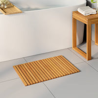 Tappeto da bagno Tinta unita Marrone 60 x 40 cm legno 42025251