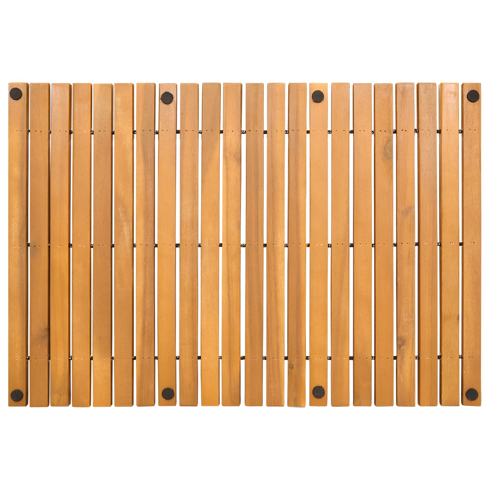 Tappeto da bagno Tinta unita Marrone 60 x 40 cm legno 42025251