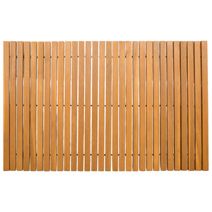 Tappeto da bagno Tinta unita Marrone 80 x 50 cm legno 42025252