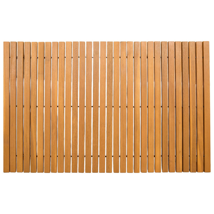 Tappeto da bagno Tinta unita Marrone 80 x 50 cm legno 42025252