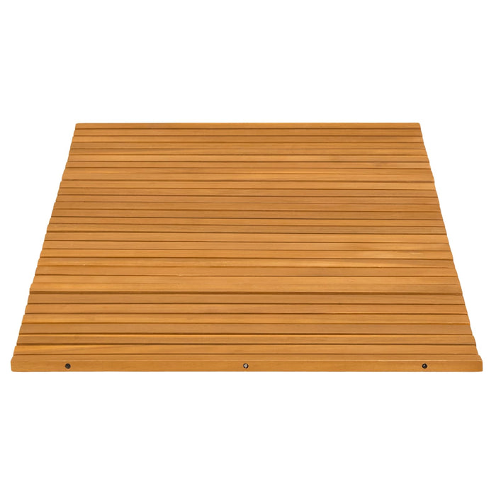 Tappeto da bagno Tinta unita Marrone 80 x 50 cm legno 42025252