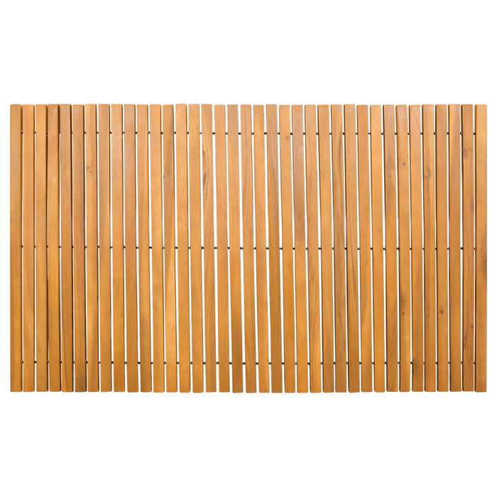 Tappeto da bagno Tinta unita Marrone 100 x 60 cm legno 42025253